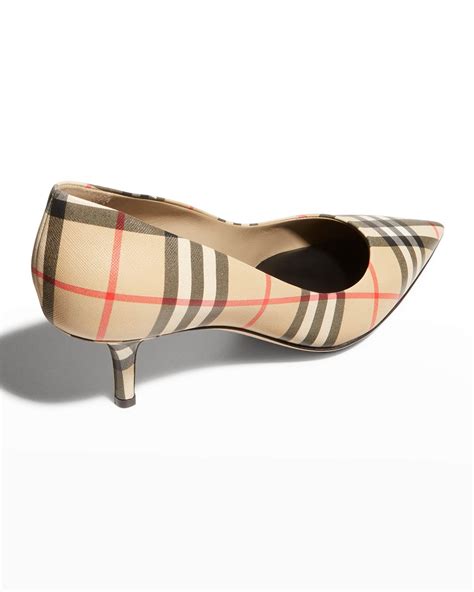 burberry pumps house check|burberry slippers women's.